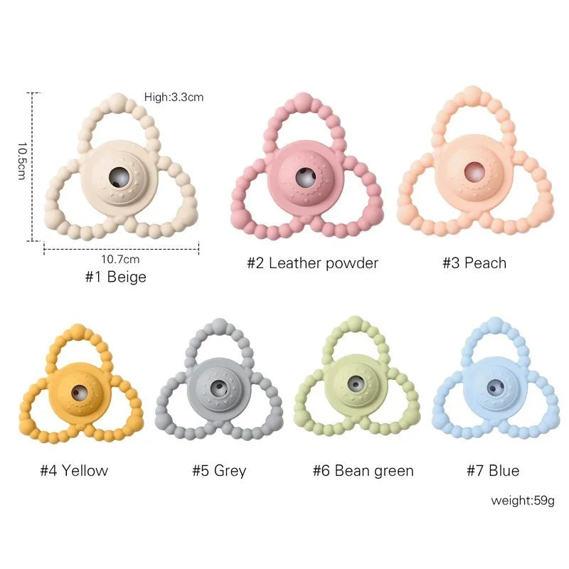 1 piece of baby silicone teether ring