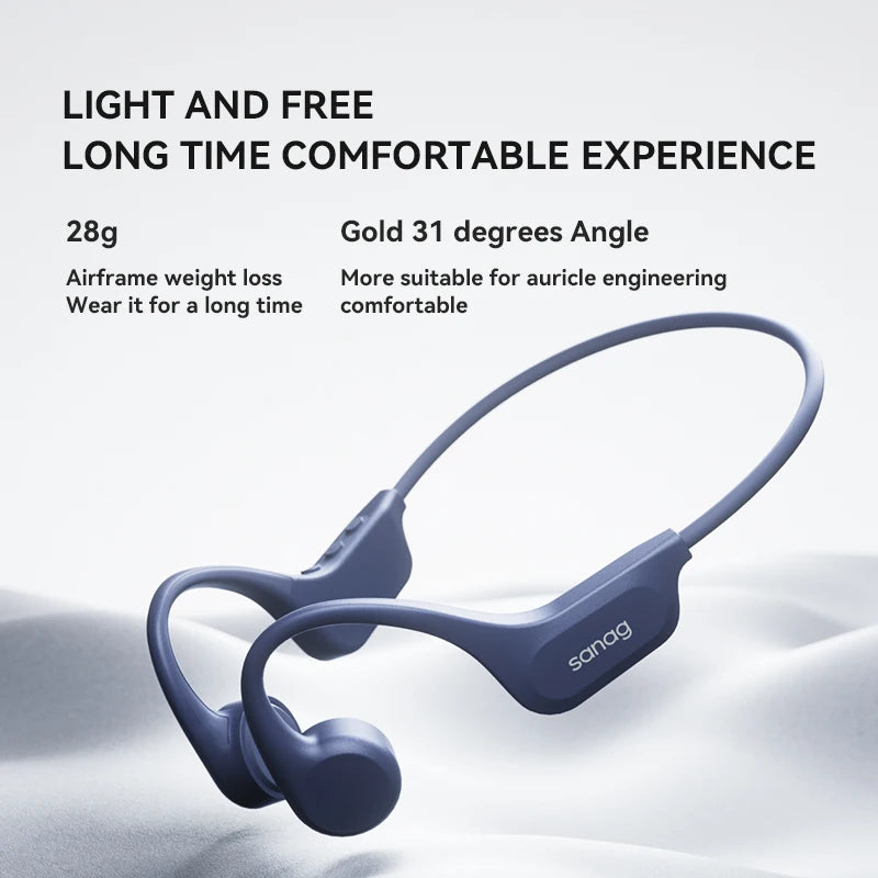 Bone Conduction Wireless Earbuds – Bluetooth 5.3, IPX8 & 64GB MP3