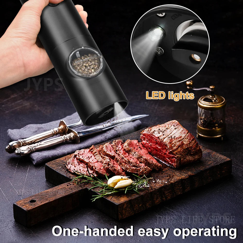 Automatic Pepper Grinder Salt And Pepper Grinder USB Rechargeable