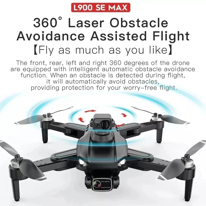L900 Pro SE MAX 4K GPS Drone with Dual HD Camera & Obstacle Avoidance