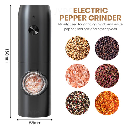 Automatic Pepper Grinder Salt And Pepper Grinder USB Rechargeable