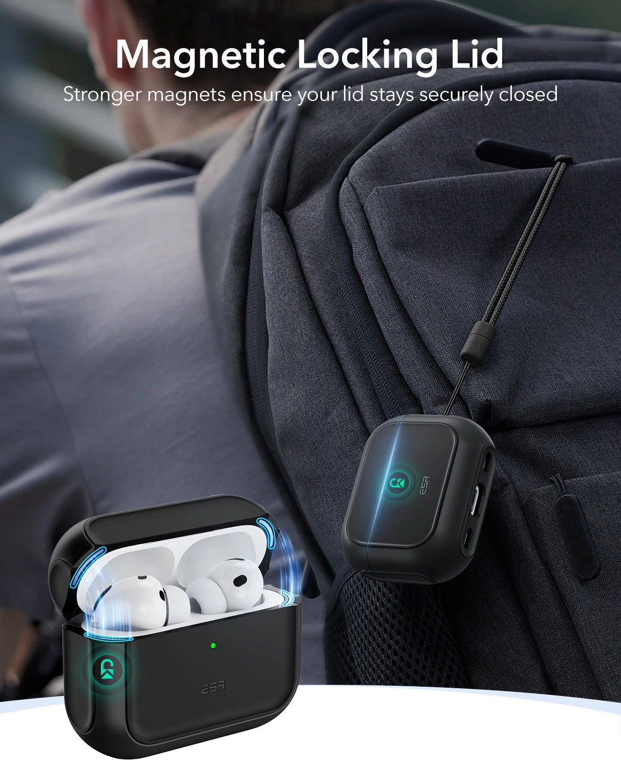 ESR pro 3 Case Compatible with 3rd Generation Earphones - Powerful Drop Protection Cover in Multiple Colors