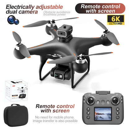S116 MAX Drone 8K ESC HD Camera Brushless Motor Obstacle Avoidance Helicopter One Key Take off Optical Flow Quadcopters Toy Gift