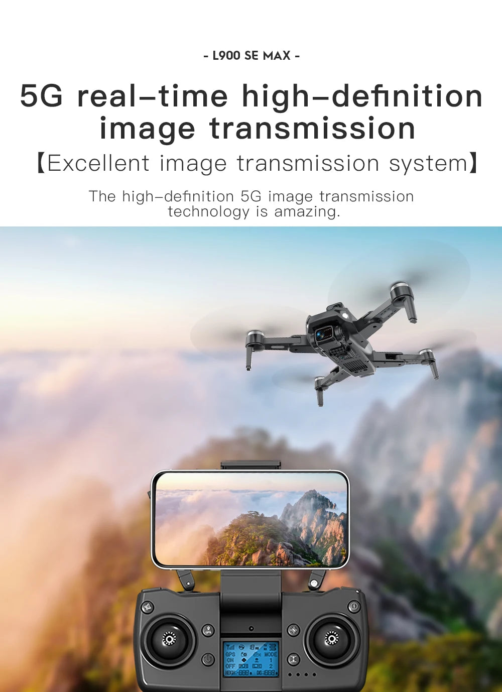 L900 Pro SE MAX 4K GPS Drone with Dual HD Camera & Obstacle Avoidance