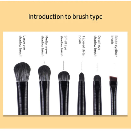 5/6 Piece Eye Makeup Brush Set – Professional Tools for Eyeshadow, Eyeliner & Brows