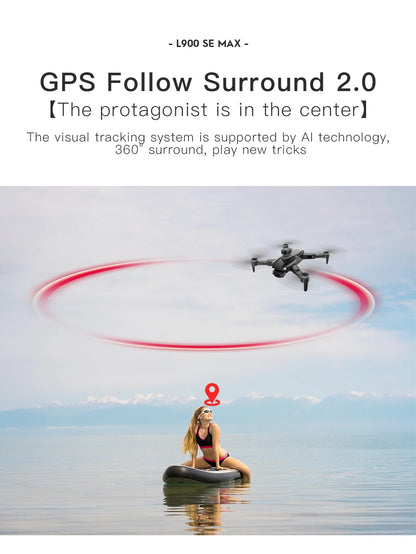 L900 Pro SE MAX 4K GPS Drone with Dual HD Camera & Obstacle Avoidance