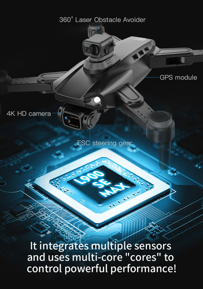 L900 Pro SE MAX 4K GPS Drone with Dual HD Camera & Obstacle Avoidance