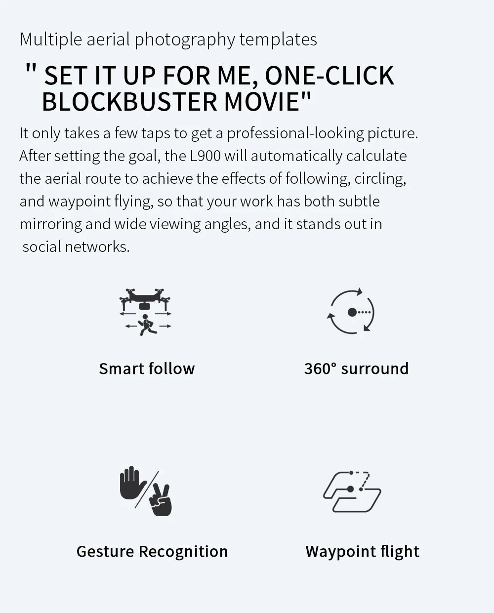L900 Pro SE MAX 4K GPS Drone with Dual HD Camera & Obstacle Avoidance