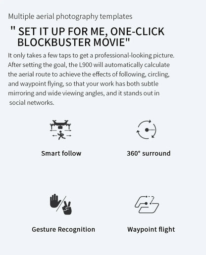 L900 Pro SE MAX 4K GPS Drone with Dual HD Camera & Obstacle Avoidance