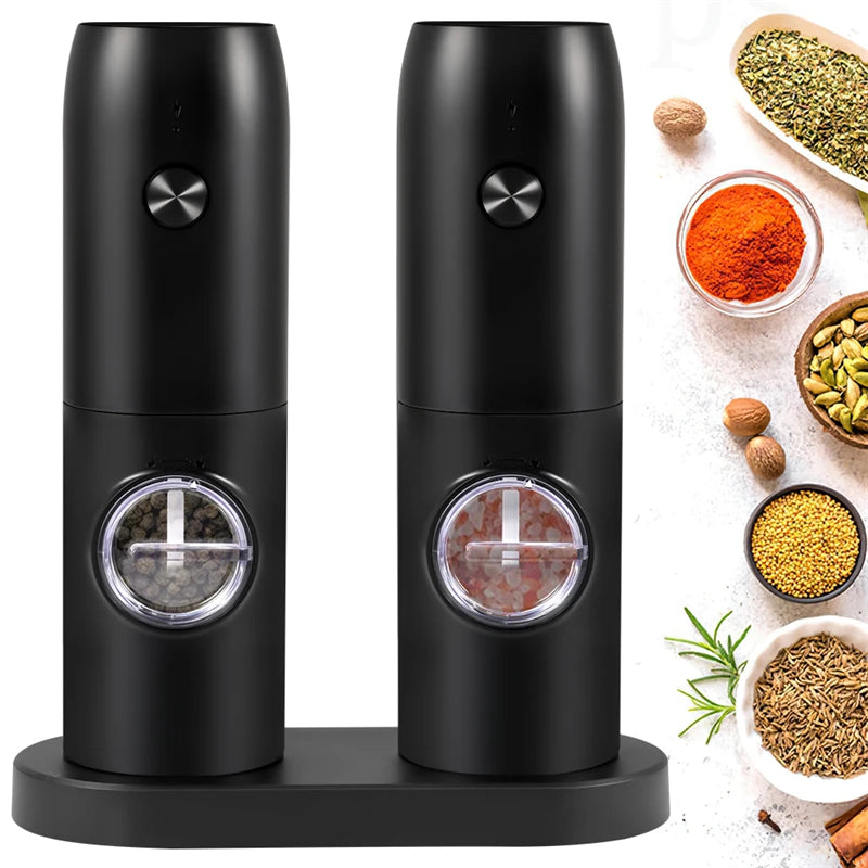 Automatic Pepper Grinder Salt And Pepper Grinder USB Rechargeable