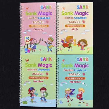 4pcs Sank Magic Practice Copybook