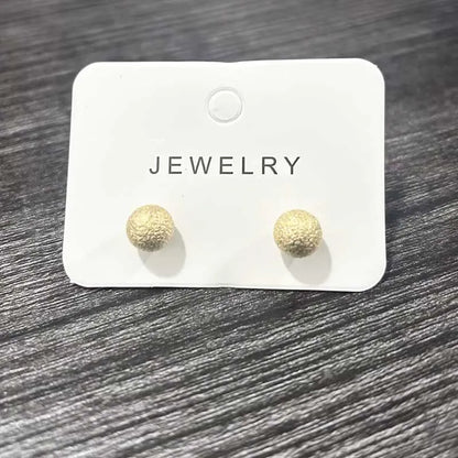 Vintage Chunky Dome Drop Earrings For Women Gold Plated Stainless Steel Thick Teardrop Earring Statement Wedding Jewelry Gifts