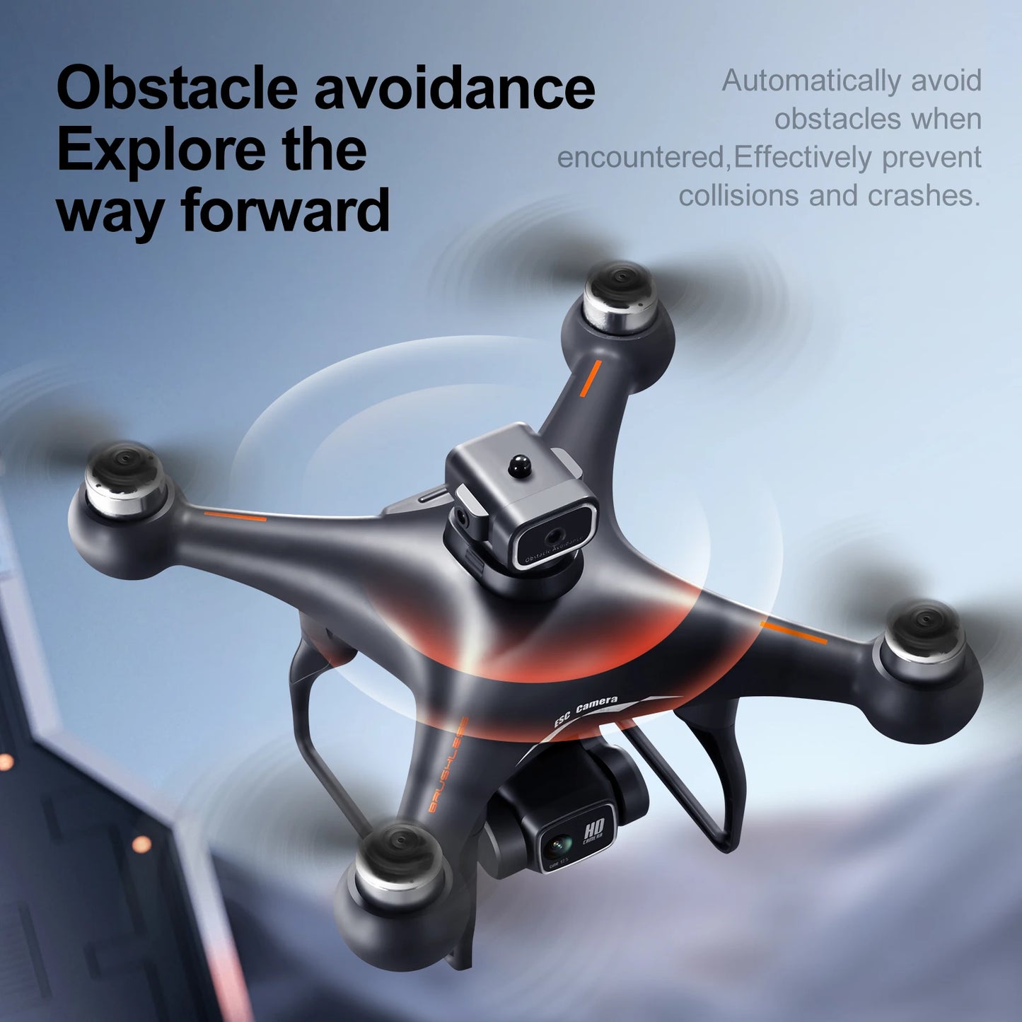 S116 MAX Drone 8K ESC HD Camera Brushless Motor Obstacle Avoidance Helicopter One Key Take off Optical Flow Quadcopters Toy Gift