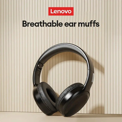 Lenovo TH30 Foldable Wireless Bluetooth 5.3 Gaming Headset with Mic & Long Battery Life
