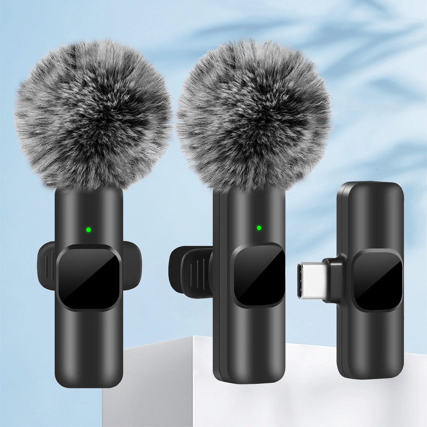 Wireless Lavalier Microphone - Mini Mic for iPhone, Android & Laptops