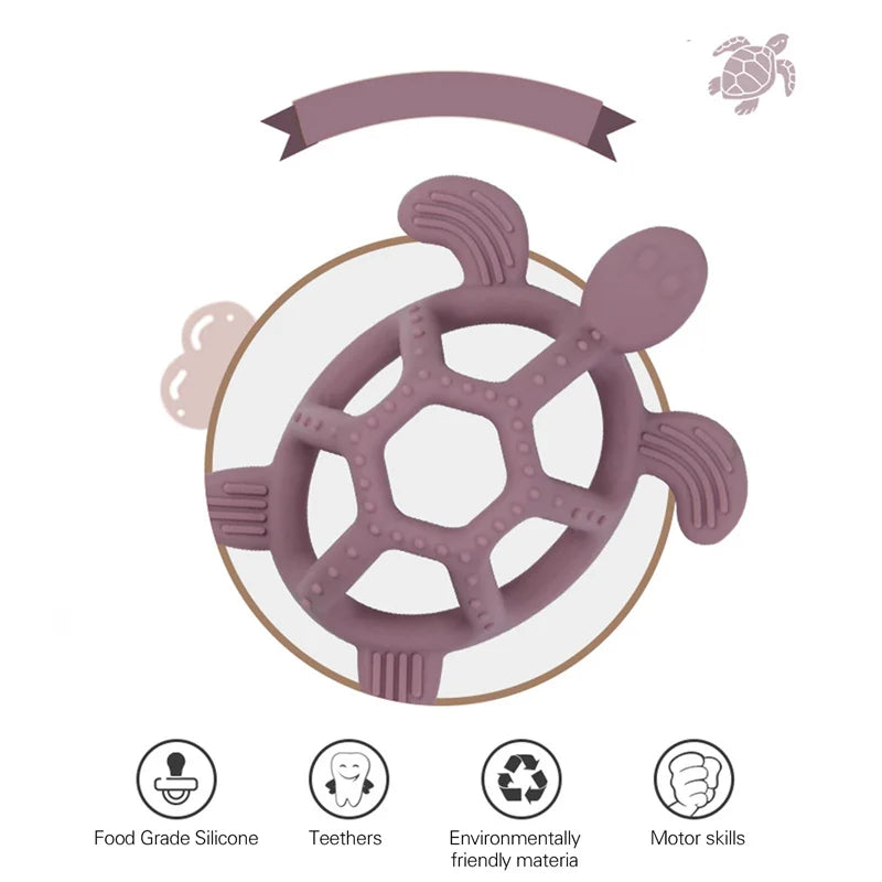 1 piece of baby silicone teether ring