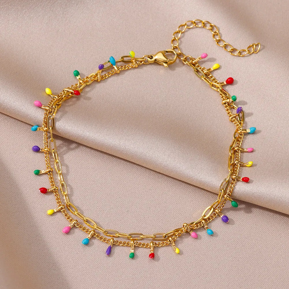 Boho Drops Anklets