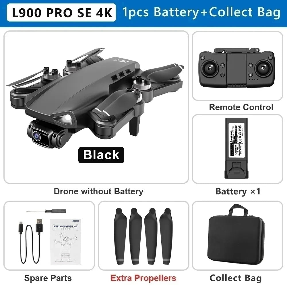 L900 Pro SE MAX 4K GPS Drone with Dual HD Camera & Obstacle Avoidance