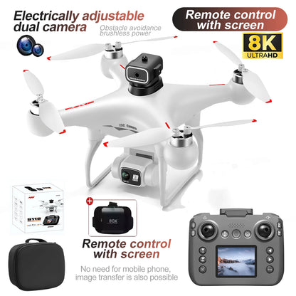 S116 MAX Drone 8K ESC HD Camera Brushless Motor Obstacle Avoidance Helicopter One Key Take off Optical Flow Quadcopters Toy Gift