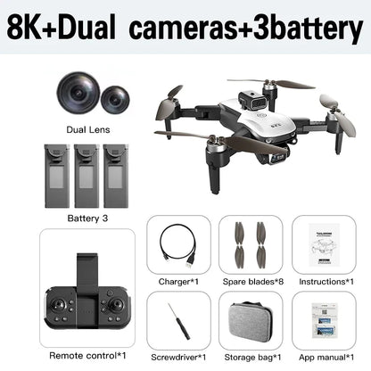S2S 8K Dual Camera Drone – Professional Aerial Photography Quadcopter