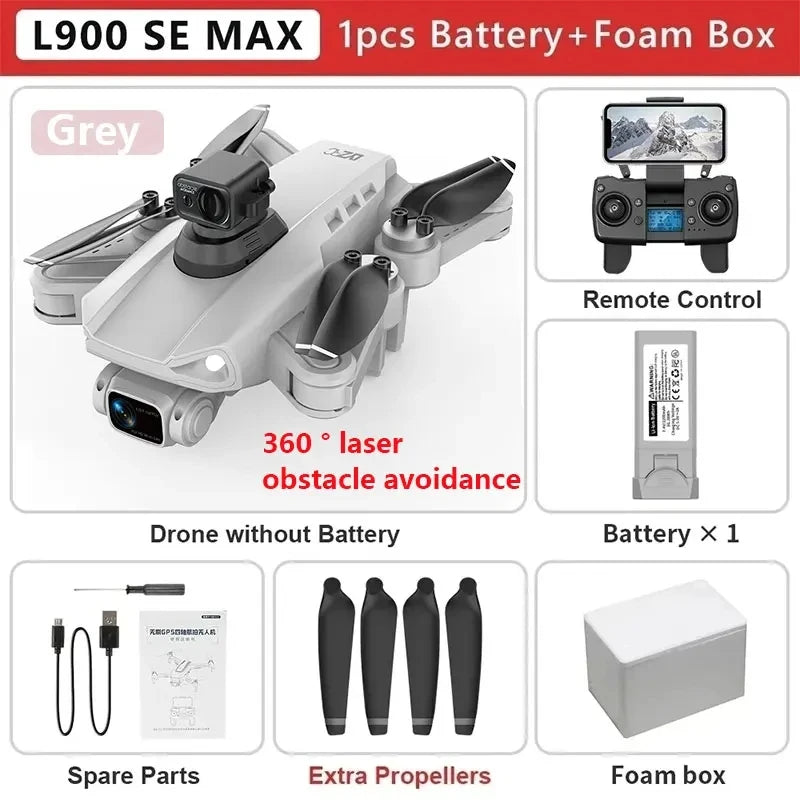 L900 Pro SE MAX 4K GPS Drone with Dual HD Camera & Obstacle Avoidance