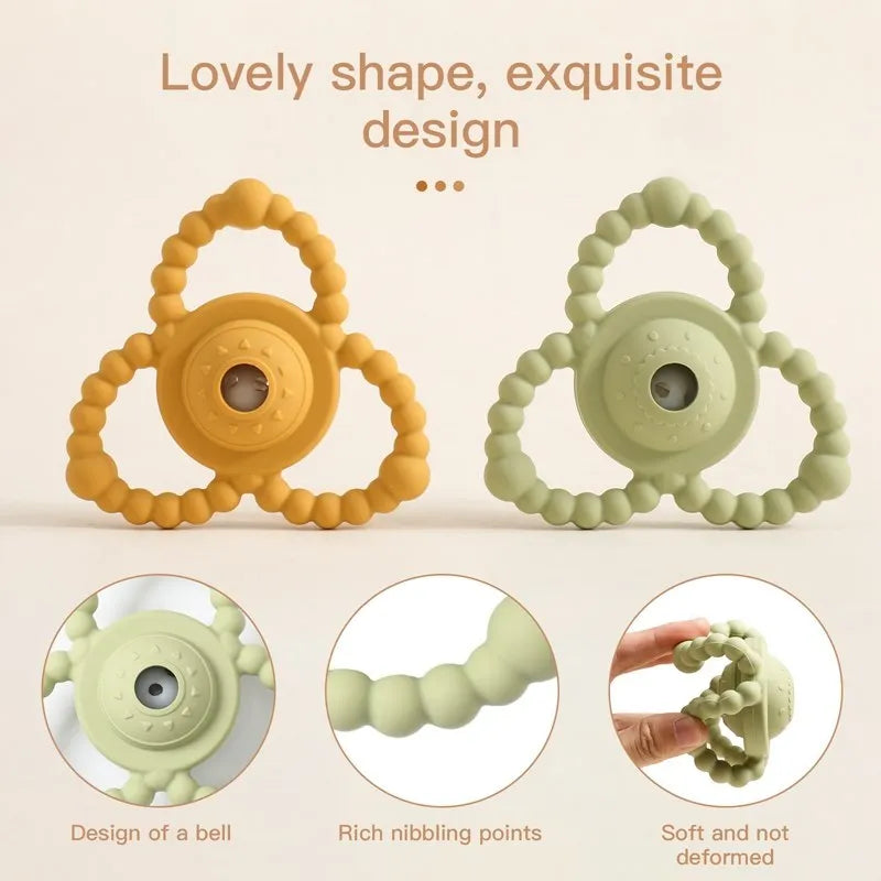 1 piece of baby silicone teether ring