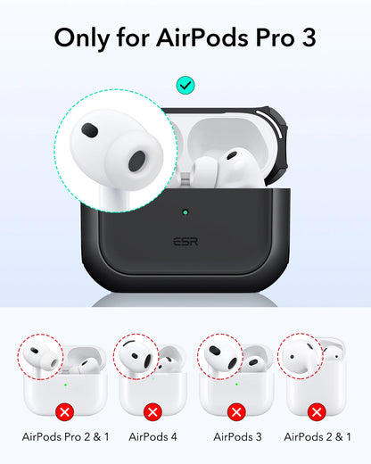 ESR pro 3 Case Compatible with 3rd Generation Earphones - Powerful Drop Protection Cover in Multiple Colors