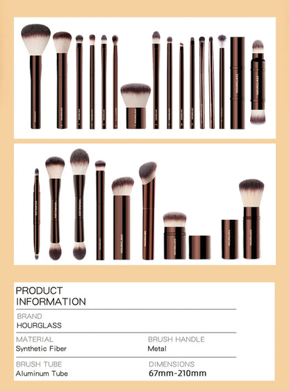 Hourglass Makeup Brush Kit – Powder, Foundation, Concealer & More