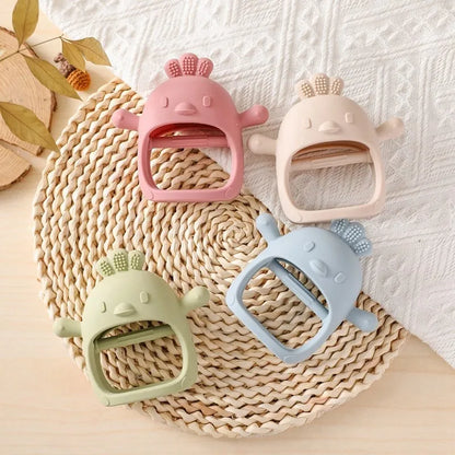 1 piece of baby silicone teether ring