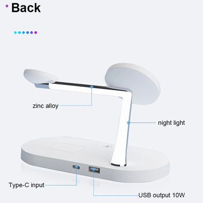 All-in-One Fast Charging Station for iPhone, Apple Watch, and AirPods
