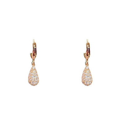 Micro-Zircon Droplet Earrings – Sparkling Small Fashion Drops