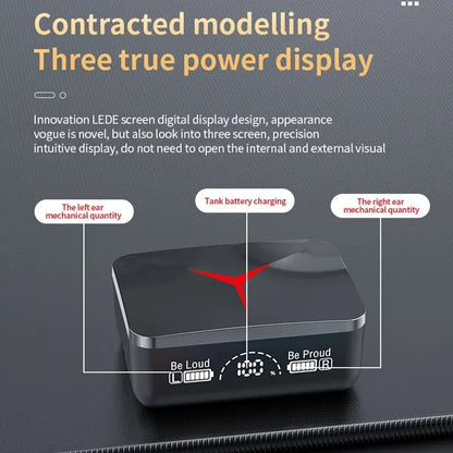 TWS M90 Wireless Gaming Earbuds - Bluetooth 5.3, Mic & Sport Ready