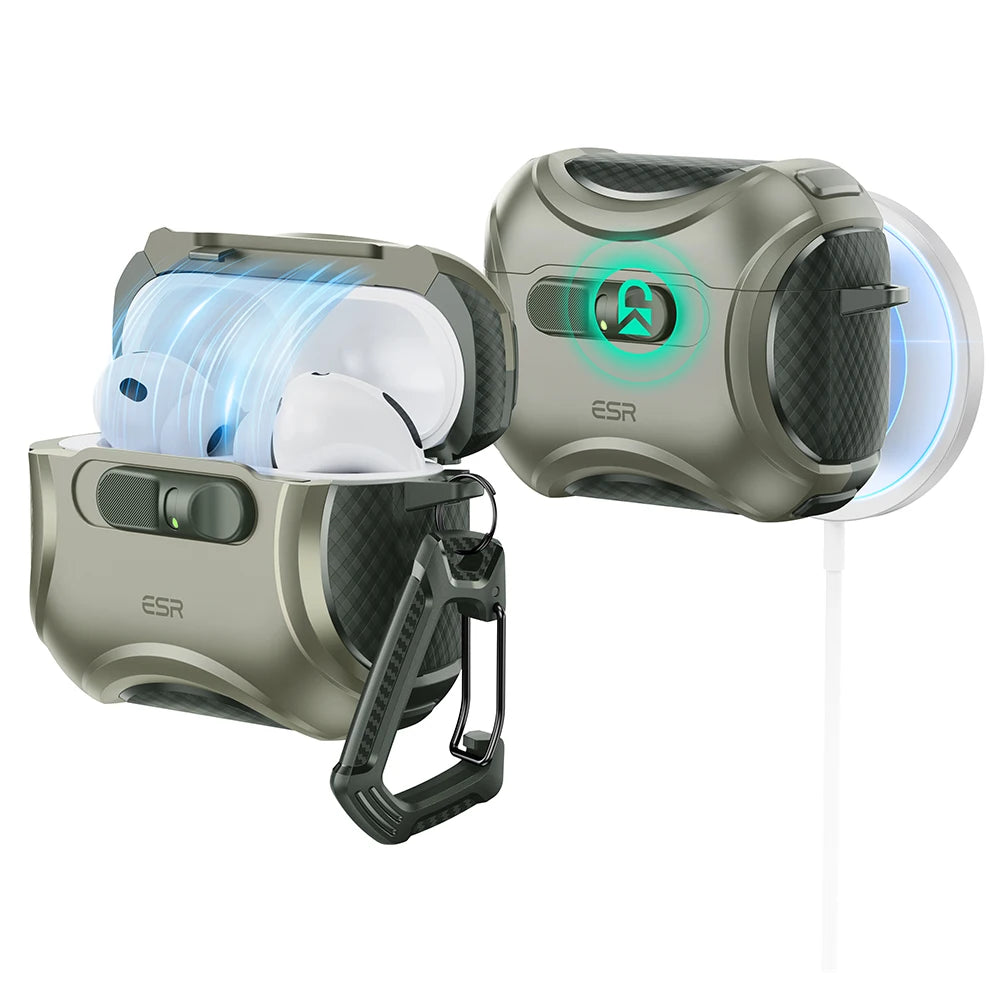 ESR pro 3 Case Compatible with 3rd Generation Earphones - Powerful Drop Protection Cover in Multiple Colors