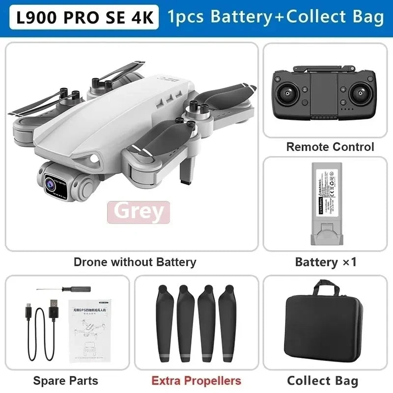 L900 Pro SE MAX 4K GPS Drone with Dual HD Camera & Obstacle Avoidance