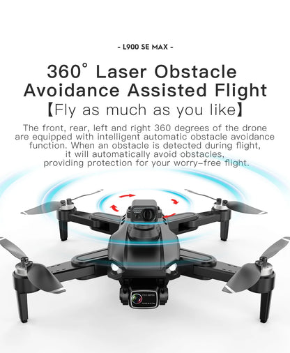 L900 Pro SE MAX 4K GPS Drone with Dual HD Camera & Obstacle Avoidance