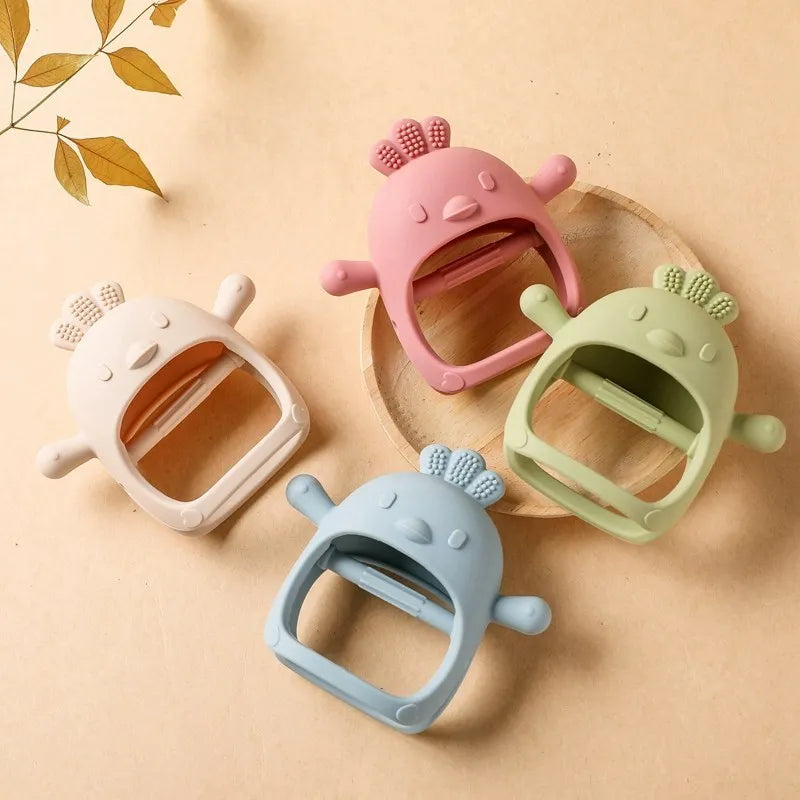 1 piece of baby silicone teether ring