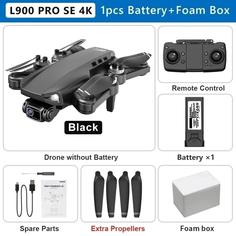 L900 Pro SE MAX 4K GPS Drone with Dual HD Camera & Obstacle Avoidance