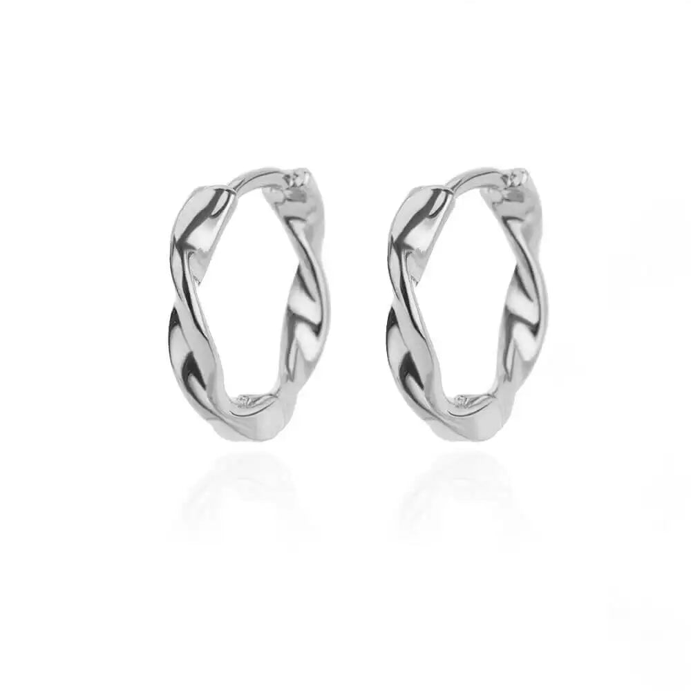 Gold-Plated Stainless Steel Boho Hoop Earrings – Vintage Gift for Her