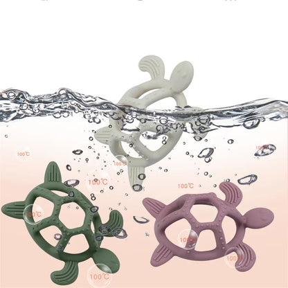 1 piece of baby silicone teether ring