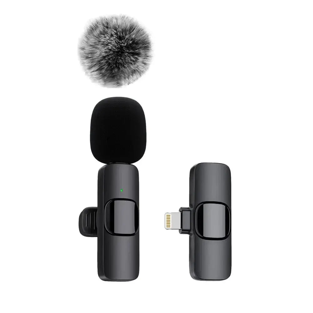 Wireless Lavalier Microphone - Mini Mic for iPhone, Android & Laptops