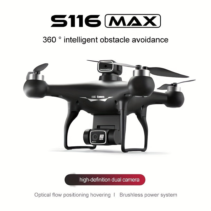 S116 MAX Brushless Drone - Dual Camera, Optical Flow, 360° Obstacle Avoidance, Wi-Fi FPV & APP Control