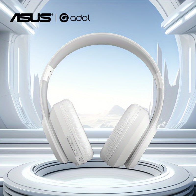 Asus Bean Headset with Microphone, Lightweight & Foldable, Immersive High-Quality Sound, 300mAh Battery for 20 Hours of Playtime, Perfect for Gaming & Callses