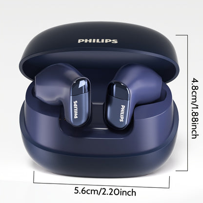 Philips Wireless Earbuds - Long Battery, Stable Fit, Mic & Charging Case