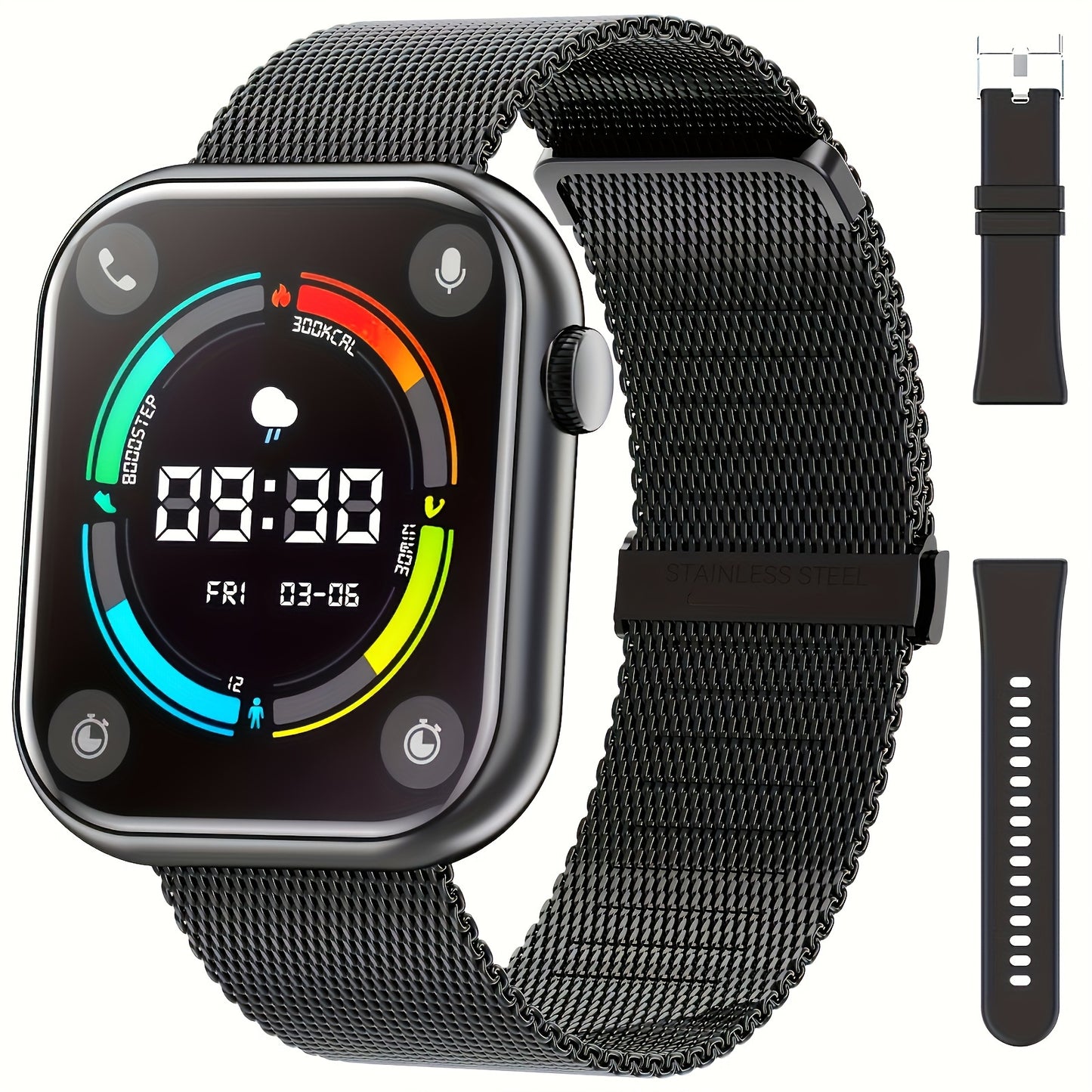 1.85'' Smart Watch with Calling, 100+ Sports Modes & Waterproof Design