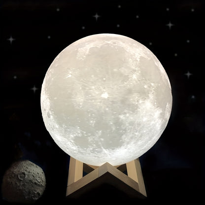 Moon Light 128 Colors: Rechargeable, Dimmable and Decorative Lamp for Unique Gifts