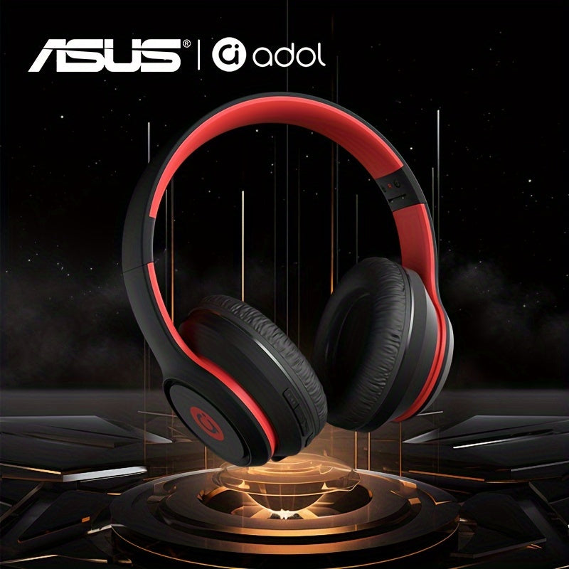 Asus Bean Headset with Microphone, Lightweight & Foldable, Immersive High-Quality Sound, 300mAh Battery for 20 Hours of Playtime, Perfect for Gaming & Callses